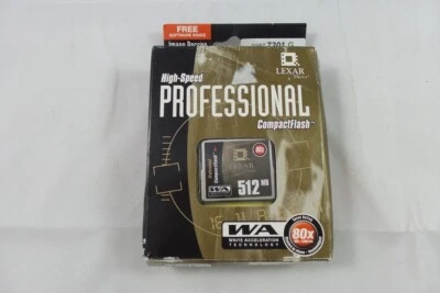 Lexar Media 512MB Pro CompactFlash Card - 80x Speed (CF512-80-393) - Image 1 of 2