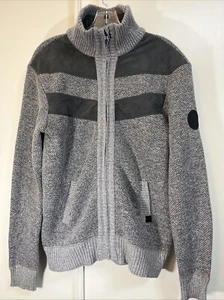 Buffalo David Bitton Soft Fleece Sherpa Lined Full Zip Sweater Cardigan Men’s M - Bild 1 von 6