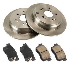 Rear Disc Brake Rotors Brake Pads Fit For 2007-2012 Acura RDX - Picture 1 of 16