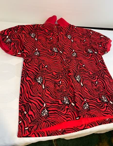 Billionaire Boys Club Ice Cream Shirt Mens Red Polo w/ Black Running Dog XL - Picture 1 of 7
