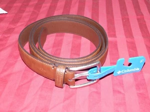 Columbia - eleganter Herrengürtel - braunes Leder - Größe 56 - neu mit Etikett 17CO02L4 - Bild 1 von 3