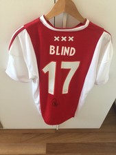 Maglia Ajax BLIND Signed Adidas Holland Shirt Jersey Amsterdam Autografata