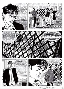 BRUNO BRINDISI Tavola originale Dylan Dog n.131 "Quando cadono le stelle " p.42 - Imagen 1 de 1