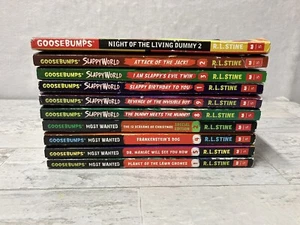 Goosebumps Books LOT Of 10 2000s Most Wanted. Slappy World R.L. Stine Book - Picture 1 of 3