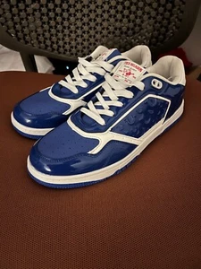 Zapatillas deportivas True Religion Jones azul charol caña baja para hombre 9 nuevas con etiquetas raras - Imagen 1 de 5
