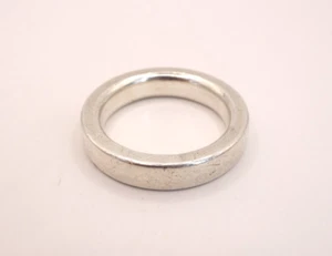Heavy 925 Silver Band Ring - Size Z + 3 / Z3- 0.55cm / 55mm Width - 18.4g - Picture 1 of 18