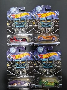 Hot Wheels - 2015 Happy Halloween Brand New Complete Set of 4 - Picture 1 of 7