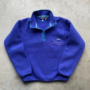Vintage 90s Patagonia Snap T Fleece Sweater Synchilla Pullover Men's Size: M - Picture 1 of 7