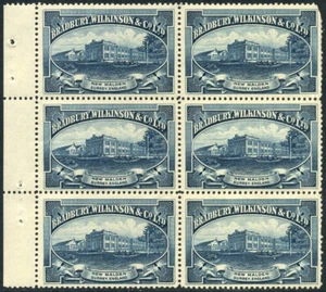 1924 KGV Bradbury Wilkinson & Co Attrappe Drucker Etikettenheftscheibe - selten! - Bild 1 von 2