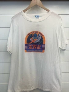 Vintage Disney 90s Seabase Alpha Epcot Center T Shirt Mens XL White - Picture 1 of 8