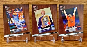 TOPPS NOW 2020 Topps Series One 3 Card Lot Harper Rivera Verlander - Picture 1 of 2