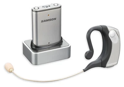 Samson AirLine Micro Wireless Earset Microphone+Receiver 4 Church Sound Systems - Image 1 of 4