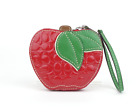 Coach Signature Red Apple Patent Leather Wristlet