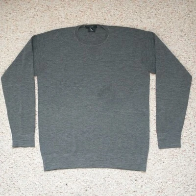 Gucci Sweater Pullover Men Gray 100% Wool Knit Lightweight Classic XL/M*READ - Image 1 of 4