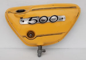 Oil Tank, Side Cover Suzuki T500 Titan 1970-1975 44610-15101-019 Vintage OEM - Picture 1 of 9
