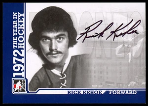 2009 ITG 1972 THE YEAR IN NHL HOCKEY AUTOGRAPH SIGNED RICK KEHOE MAPLE LEAFS - Picture 1 of 1