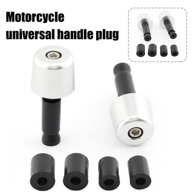 Pair Universal Motorbike Bar Ends Motorcycle Handlebar End Weights Plugs Grips - image 1 of 4