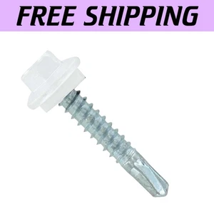 Maxx Steelbinder Self-Drilling Metal Roofing Screws - Bright White, 250 Pack - Picture 1 of 9