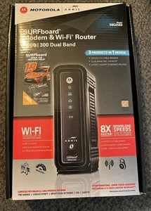 Modem câble ARRIS SURFBOARD SBG6580 DOCSIS 3.0 / Wi-Fi N300 + 5 GHz neuf boîte ouverte - Photo 1/7