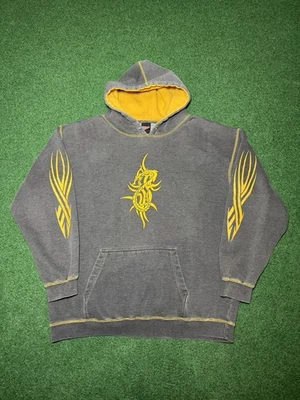 CRAZY 90s Y2K JNCO style Dragon Hoodie Sweatshirt Verbal Assault Punk Grunge XL - Image 1 of 4