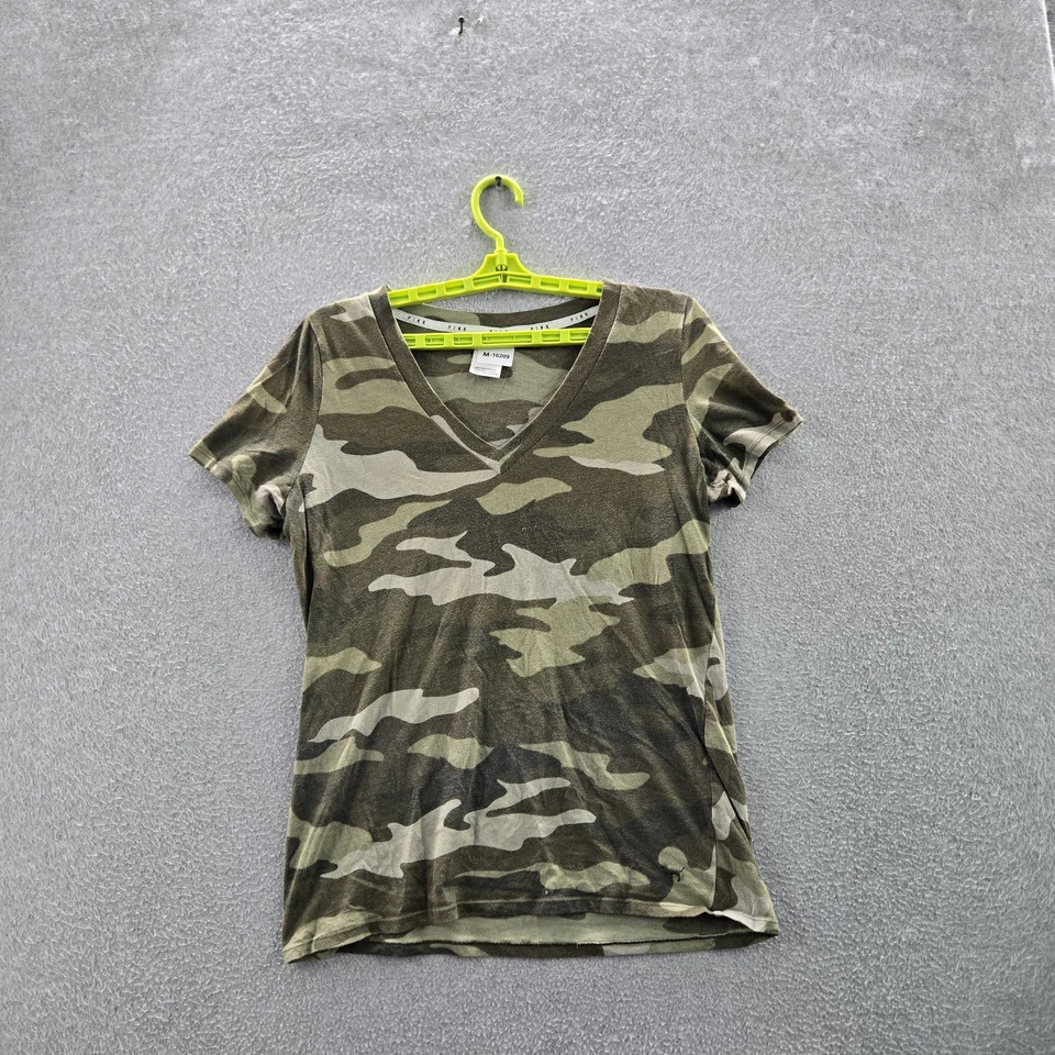 Ropa de dormir Victoria's Secret ROSA para mujer M verde camuflaje grunge manga corta Foto 1 de 4