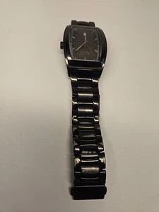 Kenneth Cole New York Herren KC3756 schwarzes Zifferblatt Datum Tonneau Quarzuhr 8,25" NB - Bild 1 von 8