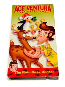 Ace Ventura Pet Detective Reindeer Hunter VHS Christmas Cartoon Jim Carey Tested - Picture 1 of 11