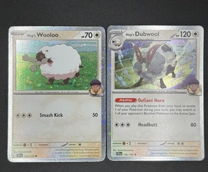Hop's Wooloo 135/169 & Hop's Dubwool 136/159 (Cosmos Holo) Pokemon Misc Cards NM - Picture 1 of 5