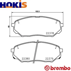 BRAKE PAD SET DISC BRAKE P 30 086 FOR HYUNDAI SANTA/FE/IV/SUV/Van KIA 2.2L 4cyl - Picture 1 of 9