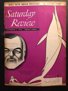 Ernest Hemmingway Cover by Sam Norkin Art  1952 Old Man and the Sea - Picture 1 of 5