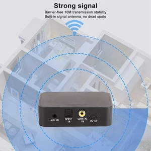 Optical Fiber Coaxial AUX BT5.0 BT Transmitter Adapter For NEW - Afbeelding 1 van 12