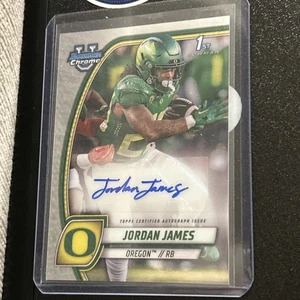 Jordan James 2024 Bowman U Chrome #PA-JJA Auto 1st Bowman Oregon Ducks 🔥 - Picture 1 of 2
