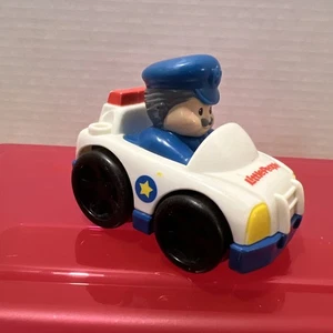Little People Wheelies - 2009 Mattel - Police Car - Police Officer - Picture 1 of 6