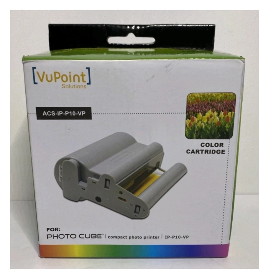 VuPoint Solutions Color Cartridge ACS-IP-P10-VP For Photo Cube Compact Printer  - Image 1 of 4