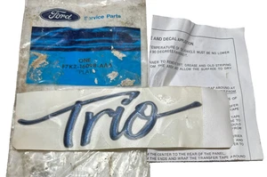 Genuine Ford "Trio" Emblem / Nameplate / Decal Blue NOS F7KZ-16098-AAA - Bild 1 von 2