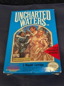 BOX ONLY Nintendo NES Uncharted Waters S4-5