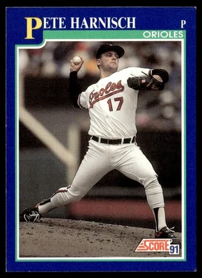 1991 Score Pete Harnisch Baltimore Orioles #492 - Image 1 of 2