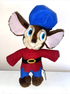 Vintage Fievel Mouse Plush Doll 12” Rare An American Tale Blue Eyes 1990 - Picture 1 of 17