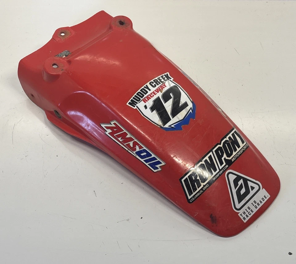 Honda XR70R 2003 OEM rojo guardabarros trasero capó carenado 80101-GCF-840ZA Foto 1 de 4