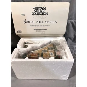 Dept 56 Elfin Snow Cone Works Heritage Village 56332 New With BOX W/light - Picture 1 of 10