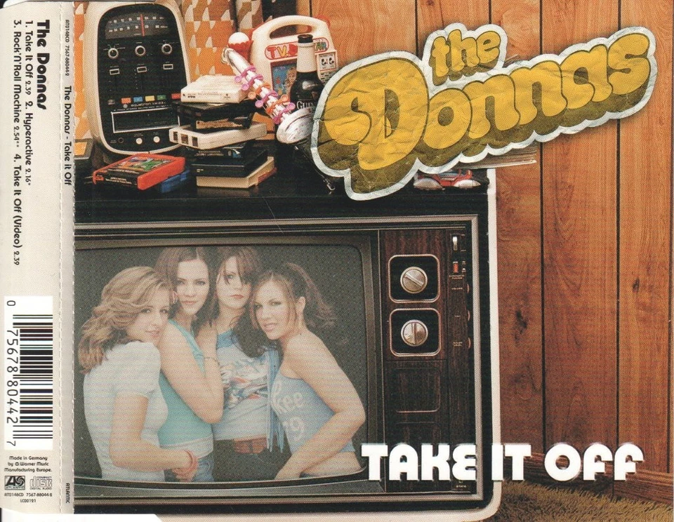 Donnas Take It Off CD UK Atlantic 2002 Single Verbesserte Disc Mit Video Track - Bild 1 von 2