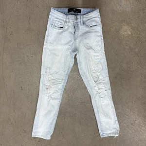 Jordan Craig Legacy Edition Skinny Distressed Light Wash Blue Jeans Boy’s 8 - Picture 1 of 3