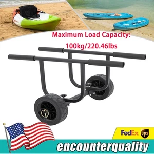 Kayak Canoe Boat Carrier Dolly Trailer Tote Trolley Transport Cart Wheel - Picture 1 of 12