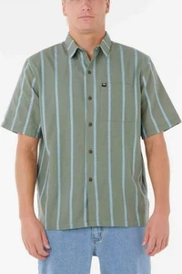 Rip Curl Classic Surf Stripe Short Sleeve Shirt - RRP 79.99 - FREE POST - Picture 1 of 7
