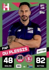 Topps Cricket Attax The Hundred 2022 - Faf Du Plessis Northern Superchargers #68