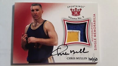 Chris Mullin Hand Signed Auto Memorabilia Numbered 16/50 Card - Image 1 of 2