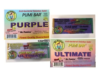Mr. Pumice Anti-Bacterial Solution SAFE Purple Pumi Bar Stone -  COARSE OR 2-1 - Image 1 of 3