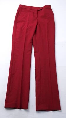 Pantalones para mujer Zara lisos informales tiro bajo acampanados MP7 borgoña pequeños nuevos con etiquetas Foto 1 de 4