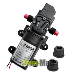 12Volt DC Water Pump Diaphragm Self Priming Sprayer RV Camper Marine Boat Shower - Picture 1 of 12