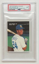 1989 Ken Griffey Jr. Mother's Cookies #4 HAND CUT PSA 9 - POP 12 only 7 higher